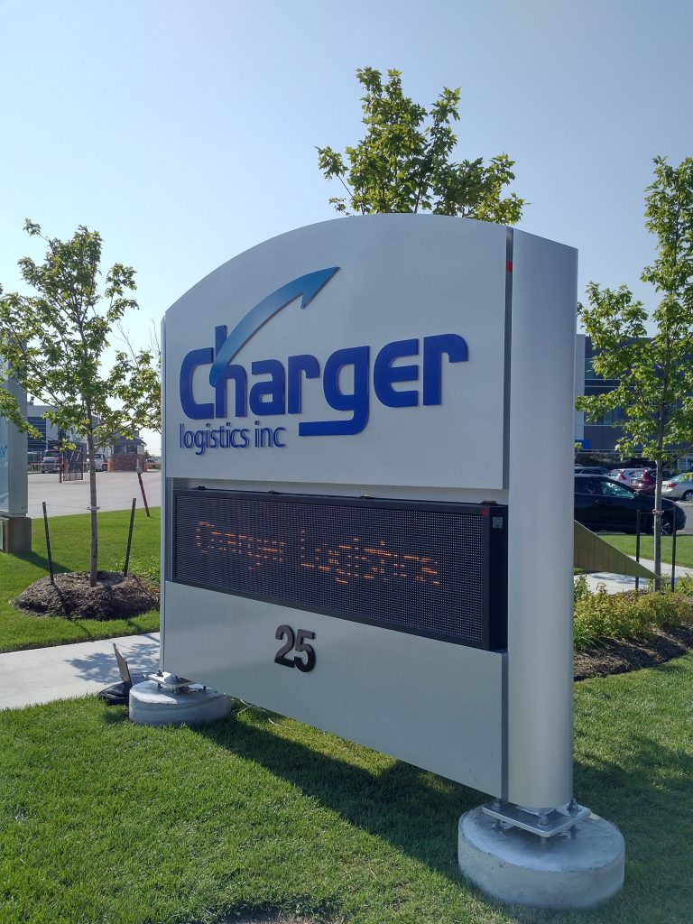 Pylon Sign of Charger Logistics Inc.